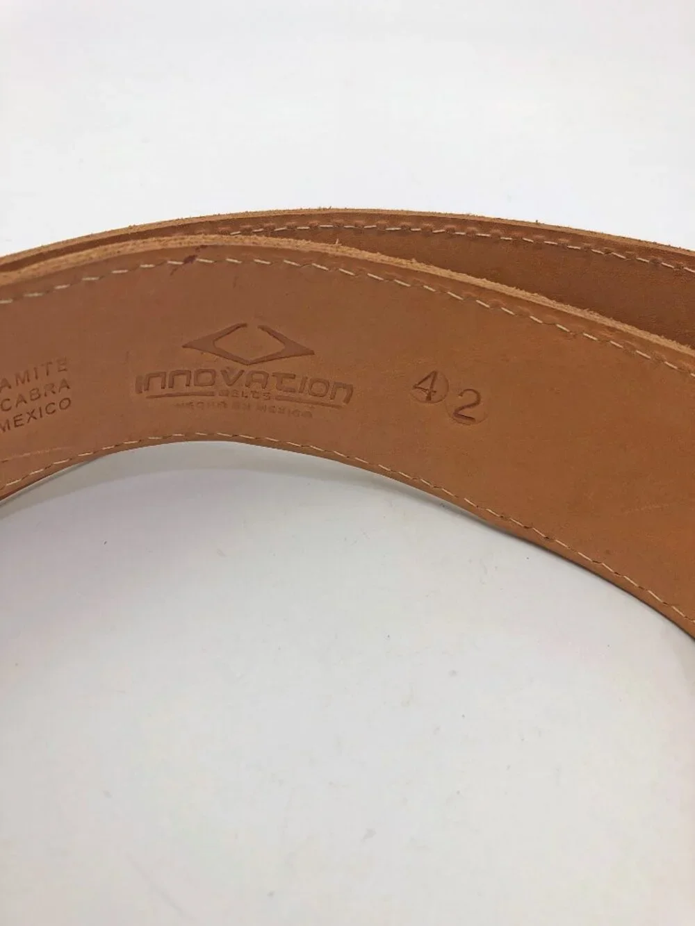 Innovation Western Belt Leather w/Cowboy Scenes On The Belt & Buckle